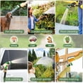 thumbnail image 3 of Non-Expandable 100FT Garden Hose, Flexible Ultra-Light Water Hose, Leak-Proof with 10-Pattern Nozzle, Thickened Connector, High-Density Fabric, Shut-Off Valve for Yard, 3 of 5