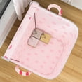 thumbnail image 4 of Fasiaou Clothes Storage Compression Organizer,Blanket Organizers And Storage,Large Size Space Bags, Organizer Bags for Comforters,Clothes,Winter Clothes Storage (Pink cherry(50 *73* 50CM)), 4 of 8