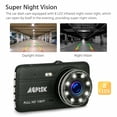 thumbnail image 2 of AGPtek 4" Car Dash Camera 1080P HD Loop Recording G-Sensor with 8 LED Infrared Night Vision, 2 of 7