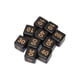 thumbnail image 5 of Dados, Juego De Dados Resistentes A Impactos De 6 Caras Y 10 Piezas, Negro Para Escritorio, 5 of 7