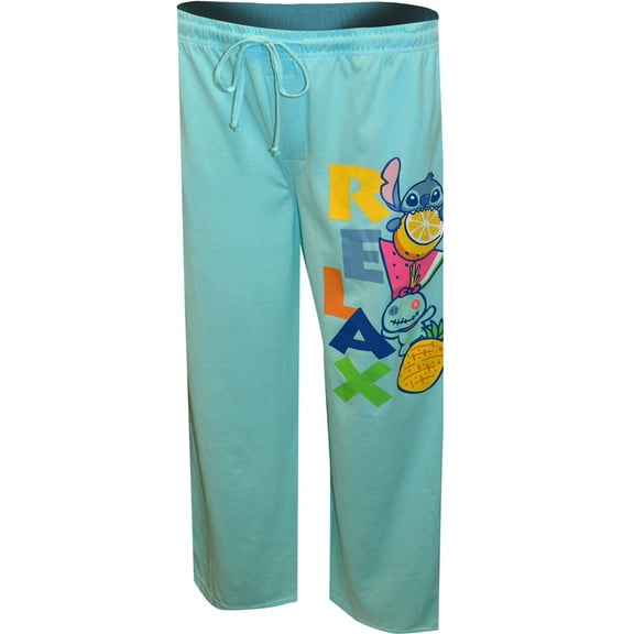 MJC International Group Mens Disney's Lilo And Stitch Scrump and Stitch Relax Loungepant