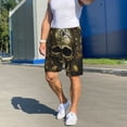 thumbnail image 6 of Sikiie Vintage Gold Leaf Skull Mens Pajama Shorts, Lightweight Lounge Pant with Pockets Soft Sleep Pj Shorts for MenX-Large, 6 of 6