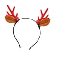 thumbnail image 2 of Diadema Navidad de Cuernos de Ciervo Rojo - Accesorio festivo de plástico para el cabello en fiestas navideñas, 23,5 x 15 cm, 2 of 5