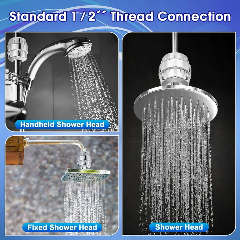 Laicky 20 Stage Shower Filter, Hard Water Filter, Healthier Skin And