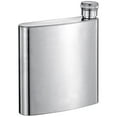 thumbnail image 1 of Visol VF5012 Sidecap 6 oz Brushed Stainless Steel Liquor Flask, 1 of 1