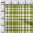 thumbnail image 2 of oneOone Cotton Flex Green Fabric Check Sewing Material Print Fabric By The Yard 40 Inch Wide, 2 of 4