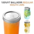 thumbnail image 1 of Canning Lids Metal Sealing Jar Lids Lid; Replacement Replacement Split-Type Can Caps, Wide Mouth, 86mm, 100pcs, 1 of 8