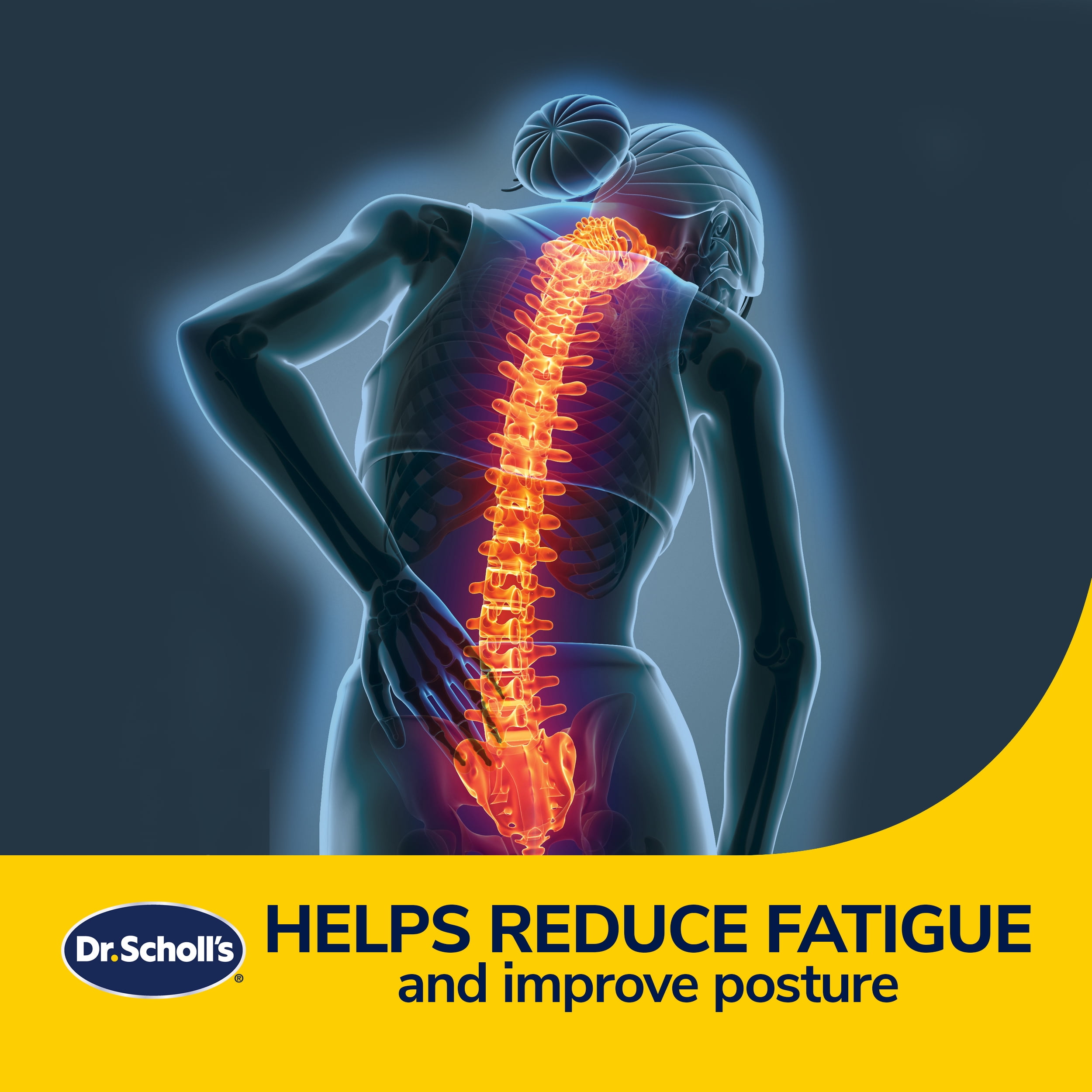 Dr. Scholl's Black Max Support Copper-Infused Posterior Seat Cushion, 46200WDI, 2.82 lbs