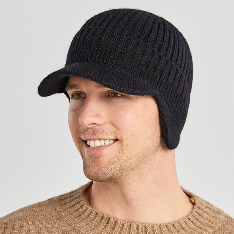 Warm Winter Knit Hat Fleece Lined Ear Protection Beanie Outdoor Activities Levmjia Women Winter Knit Hat Warm Soft Acrylic Fleece Lined  main image 2