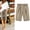 Khaki, variant on Teacher Appreciation Gifts AXXD Black Shorts for Women Casual Summer Plus Size Summer Printed Cotton Linen Pants Shorts New Summer Drop