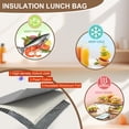 thumbnail image 7 of Mziart 2 Pack Lunch Bag, Insulated Lunch Box for Women Men Work Office Picnic, Reusable Small Lunch Tote Bento Cooler Bag Lunchbox Containers, Black, 7 of 7