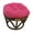Berry Berry, variant on Rattan Ottoman Footrest with Cushion - 18x18x14 Inch - Stylish Accent Furniture for Living Room, Bedroom, Patio