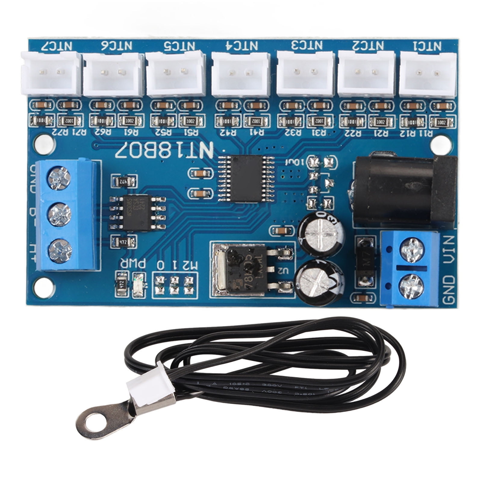 Scheda Sensore Di Temperatura NTC RS485 A 7 Canali NT18B07 MODBUS RTU Paperless Recorder Plc P 1839054