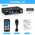 thumbnail image 6 of AK35 Amplifier for Home Entertainment System Bluetooth 5.0 and Remote Control Audio Amplifier Accessory, 6 of 8
