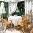 thumbnail image 4 of Outdoor Curtains for Patio Waterproof, Spring Easter Outdoor Privacy Panels Grommet, Rabbits Eggs Botanical Floral Leaf Butterfly Blackout Outside Curtains for Porch/Cabana 54"x84", 1 Panel, 4 of 8