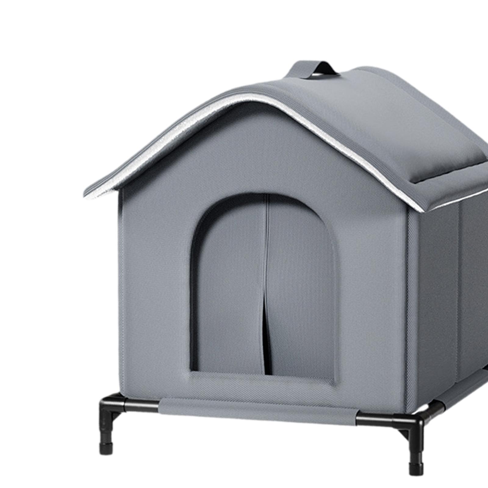 EHJRE Outdoor Cat House Insulated Shelter Waterproof Windproof Oxford Cloth Enclosure Portable Protection Suitable for Garage Garden Porch Community Barn L
