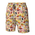 thumbnail image 5 of Kdxio Excavator (2) Pattern Mens Casual Shorts - Drawstring Summer Beach Sports Shorts for Men, 5 of 9