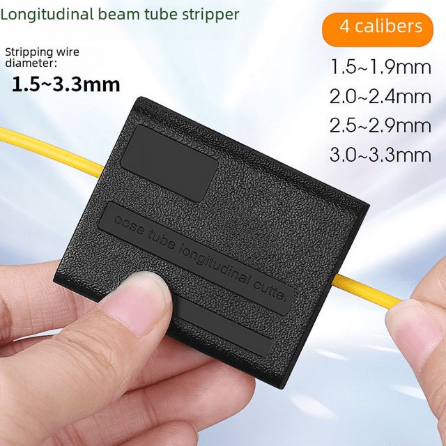 Dispositivo pelador de tubos de haz central de cable de fibra óptica, cortador de haz, pelado longitudinal de manguito suelto de fibra, tipo de cubierta abierta de 1,5-3,3 mm