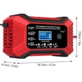 thumbnail image 4 of Cargador de Baterías 12V - Inteligente,Automático,Gotero - para Automóviles,Camiones, Motos y Barcos, US-plug Rojo, 4 of 4