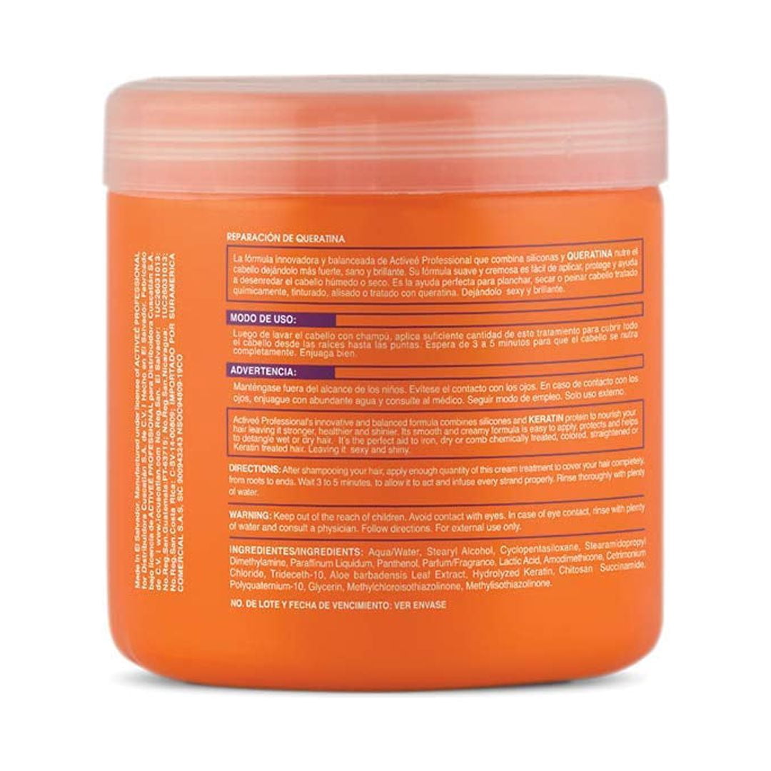 Activee Professional Keratin Hair Mask Treatment 16 fl. oz. – Hydrolyzed keratin enriched mask treatment