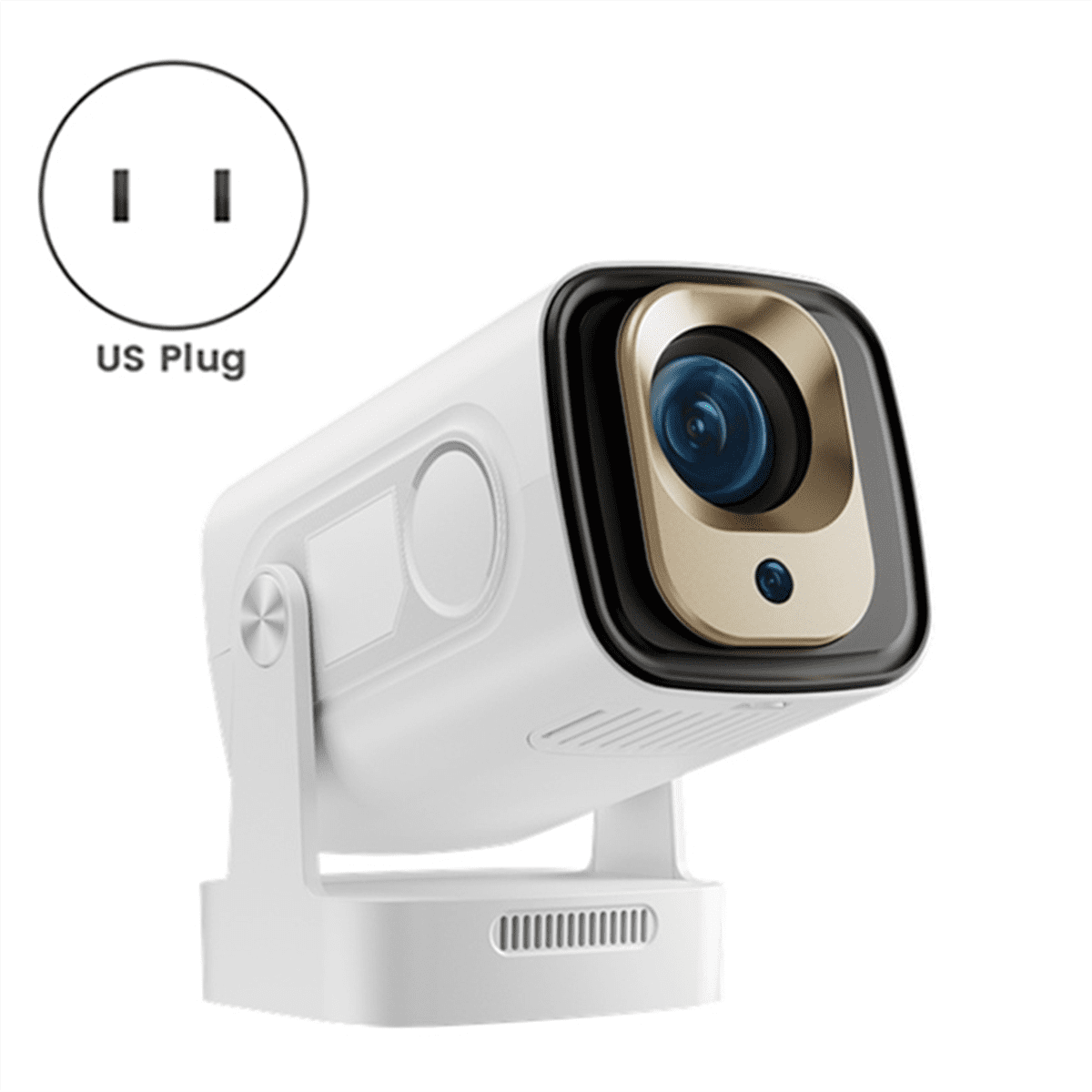 HY260 PRO 1080P Android 11 4K Projector 200ANSI Wifi6 BT5.4 Cinema Outdoor Portable 180°Rotable Projector Global US Plug