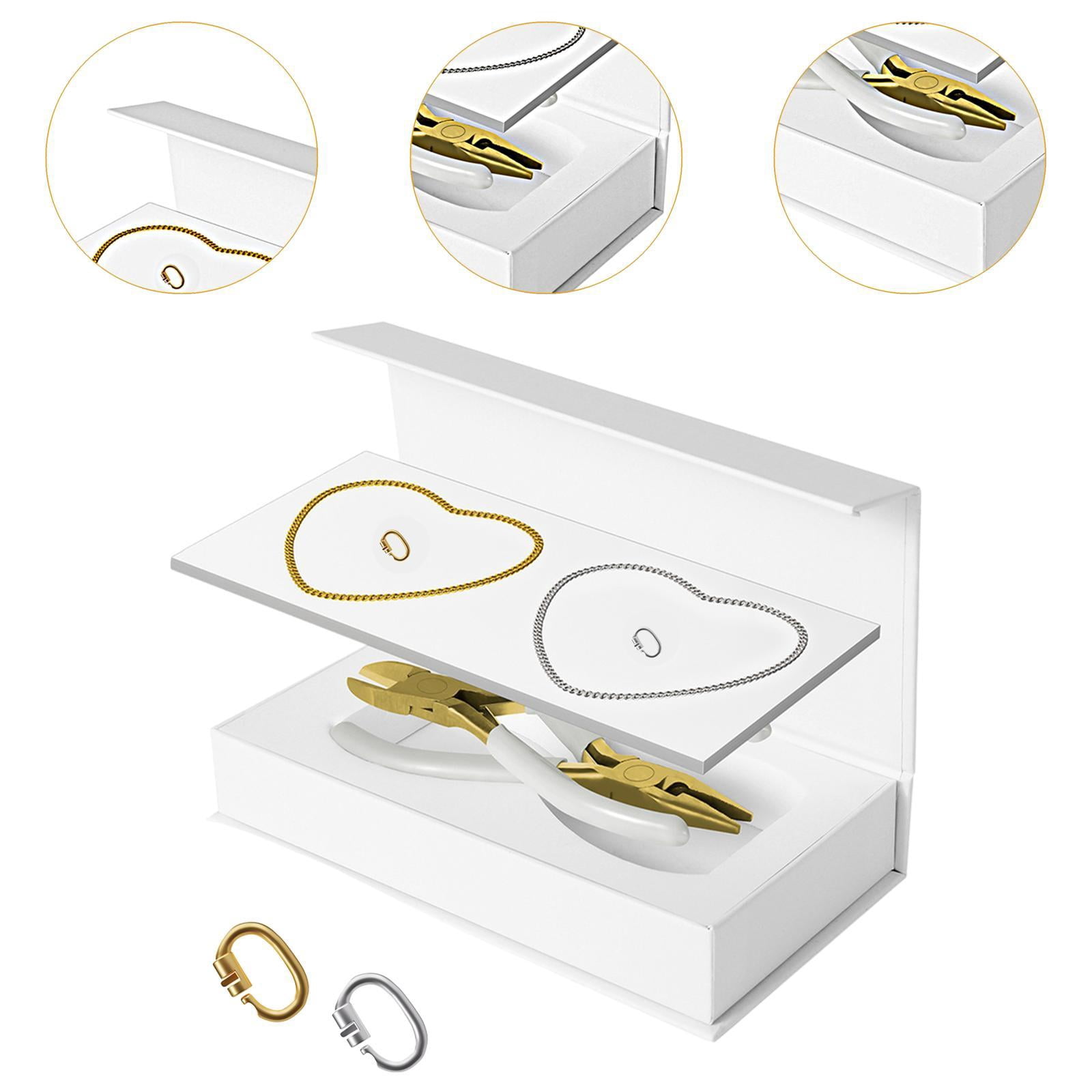 yuksok 2Pcs Permanent Bracelets Kit Relationship with Lock Clasps Couples Bracelets 1 1 Gold