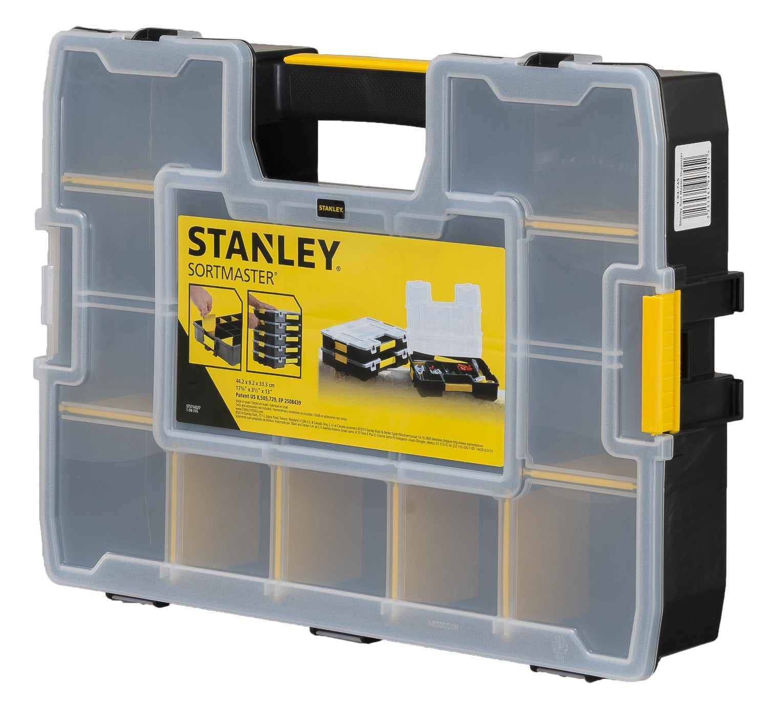 Stanley Stst14027 Stackable Small Parts Organizer With 17 Stanley Stst14027 Stackable Small Parts Organizer With 17 Compartments Com
