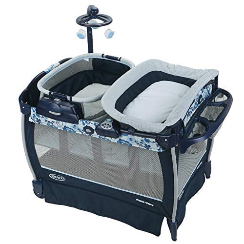 Graco Baby Pack 'n Play Quick Connect Portable Bouncer Bassinet Playard Albie