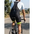 thumbnail image 4 of Qualidyne Men’s Cycling Bib Shorts with Pocket, 4D Padded Road Bike Bibs with Breathable Mesh Back, 4 of 7