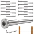 thumbnail image 1 of Stainless Steel Wire Handrail Kit Invisible Receiver Swing Wire Railings Deck Cable Screw End Cable Railing Hardware 1/8, 1 of 7