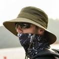 thumbnail image 2 of Fortune Men Wide Brim Bucket Hats with UV Protection Drawstring Fisherman Cap, 2 of 2
