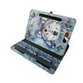thumbnail image 4 of Snow Wolf for Surf Onn 7.0 Andriod 7-inch Tablet Case Universal Android Cases 360 Rotating Folio Stand Protector Pu Leather Cover Travel e-reader Card Cash Slots Multiple Viewing Angles, 4 of 5