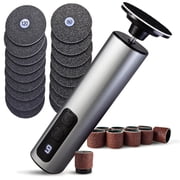 Spargos Electric Foot Callus Remover, Rechargeable 9-Speed Pedicure Tool, 60 Sanding Discs