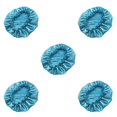 thumbnail image 2 of sweethay Gorros de mujer de alta elasticidad de una sola capa de moda turbantes cubierta de cabeza envolturas de pelo para mujeres que duermen Azul 5Conjunto, 2 of 6