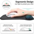 thumbnail image 2 of Mouse Pad with Wrist Support, Memory Foam, Non-Slip Rubber Base, Ergonomic Mousepad with Wrist Rest - Pain Relief, Comfortable Computer Mouse Pad for, 2 of 4