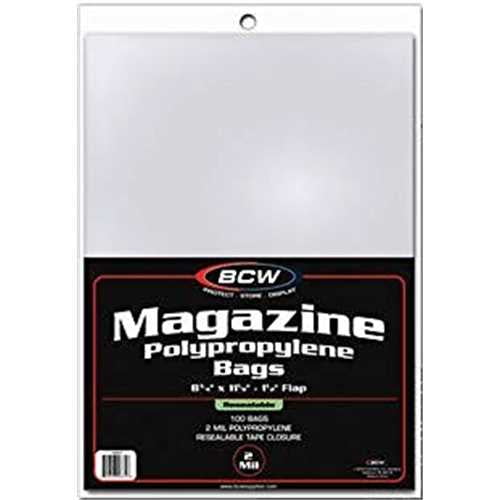 Assembled BCW Resealable Magazine Bag & Board Combo Pre Made Loaded Sleeves Lot 
