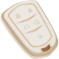 thumbnail image 5 of Key Fob Cover Compatible with Cadillac Escalade CTS SRX XT5 ATS STS CT6 2015-2019 Keychain Case Holder Protector,White, 5 of 5