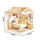 thumbnail image 3 of Juguete Casa en Miniatura Dormitorio con Muebles y Efecto de Luz Nocturna, 3 of 5