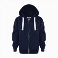 thumbnail image 5 of 7-8T Boys Girls Winter Outfits Set 2 Piece Round Neck Solid Color Printed Hoodie Sweatshirt And Pants Long Sleeve School Casual Fall Winter Elastic Waist Sets for 3-12 Years,Navy, 5 of 7