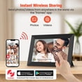 thumbnail image 6 of 10.1 inch 32GB Wifi Digital Picture Frame,1280*800 IPS HD Touch Screen Cloud Smart Photo Frames,Auto-Rotate,Share Photos/Videos Instantly from Anywhere,Gift for Friends and Parents, 6 of 9