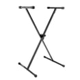 thumbnail image 3 of On Stage Classic Single-X Keyboard Stand + Alesis ASP-2 Universal Piano-Style Sustain Pedal + On Stage Compact Sheet Music Stand, Black with Bag + On Stage Instrument Cable, 10 ft., 3 of 5