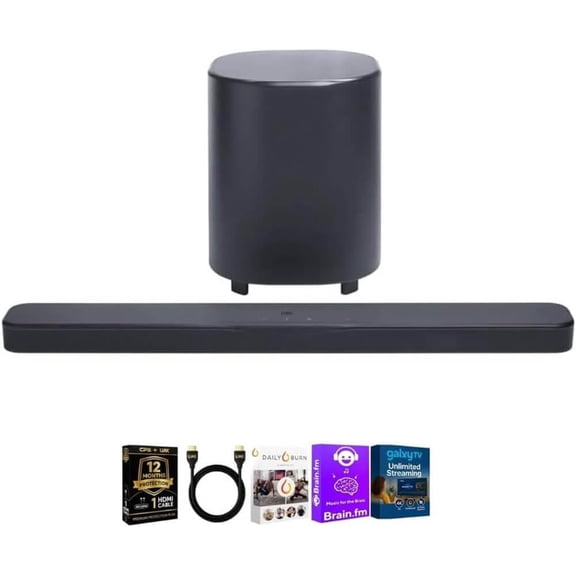 JBL Bar 500MK2 Soundbar Bundle with Wireless Subwoofer, HDMI Cable and CPS Protection