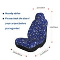 thumbnail image 3 of Uemuo Golden Snowflakes Royal Blue Pattern Car Seat Covers for Front Seats Waterproof Seat Covers for Cars, Universal Auto Front Seats Protector Fits for Car-2 PCS, 3 of 6