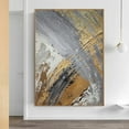 thumbnail image 6 of Large Gold Foil Decor Abstract Hand Painted Oil Painting Big Wall Art Handmade On Canvas Shiny Textured Artwork For Home Decor, 6 of 8