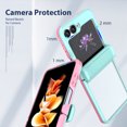thumbnail image 3 of for Samsung Galaxy Z Flip 5 Case, for Samsung Galaxy Z Flip 5 Case Crystal Clear & Not-Yellowing Slim Miltary Shockproof Protective Phone Case for Galaxy Z Flip 5, Skyblue, 3 of 5