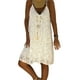 thumbnail image 3 of Vestido de mujer con cuello en V, ropa de verano de encaje, vestido sin mangas sexy de talla grande, blanco, XXL Methold AP002065-05, 3 of 6