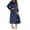 Blue, variant on Robes For Women Zipper Robe Long Sleeve Nightgown Sleep Full Length Duster Housecoats With Pockets Loose Pajamas Home