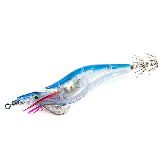 LED Luminous Shrimp Squid Night Fishing Squid Jigs Lure Bass Bait Fish Tackle