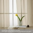 thumbnail image 2 of Patin Voile Sheer Curtains Tiers S2 Taupe 2x42x24", 2 of 9