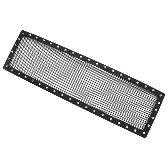 APS Compatible with Ford Expedition 2007-2014 Main Upper Stainless Steel Black Mesh Rivet Studs Front Grill Grille Insert FL5349H